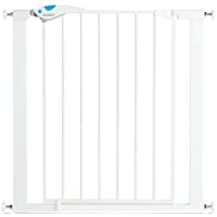 Los mejores  - Lindam 051298 Easy Fit Plus Deluxe - Barrera de Seguridad- Blanco- 76 - 82 cm